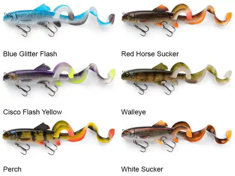 3D Sucker X-Tail - 23,6 cm - Blue Glitter Flash