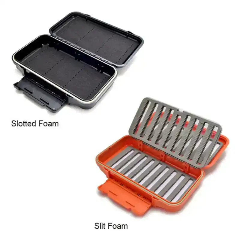 Aqua-Tec Fly Boxes - Orange - Slit Foam