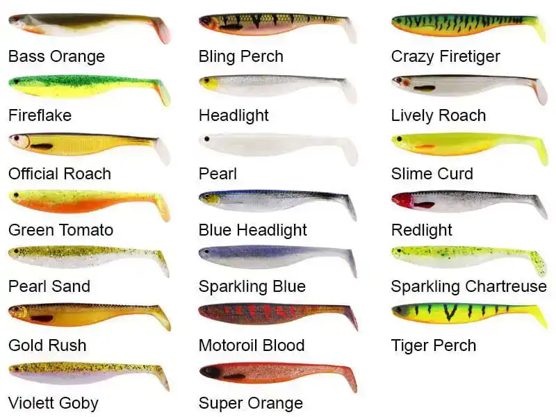 Shad Teez Slim - 7,5 cm - Bass Orange