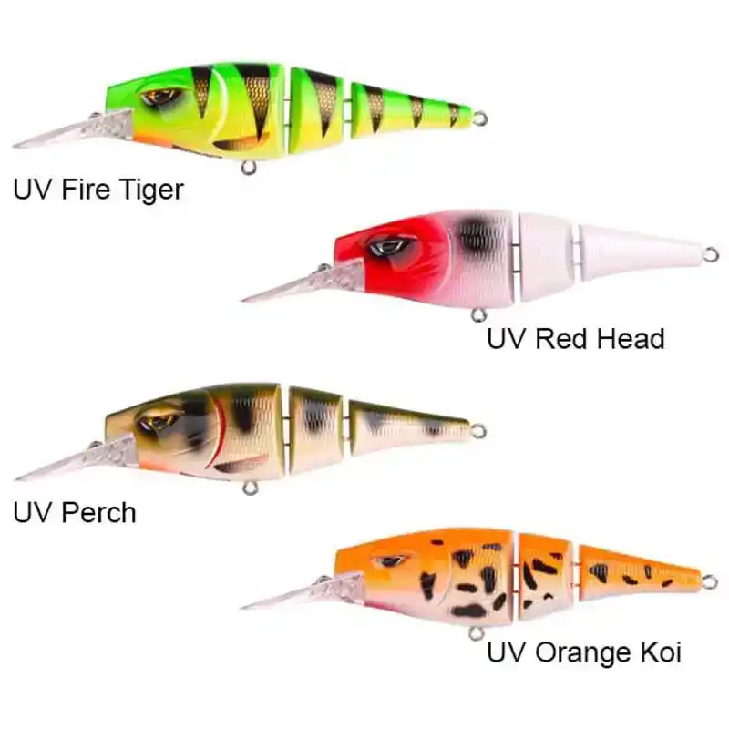 Pike Fighter Triple Jointed Deep Diver - UV Fire Tiger