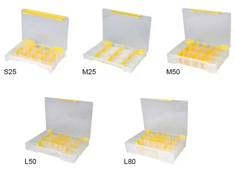 TBX Tackle Box - Clear - S25 - 17,5 x 12,5 x 2,5 cm