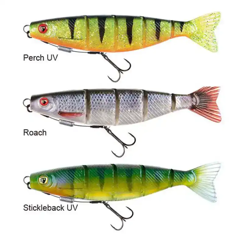 Loaded Jointed Pro Shads - 23 cm - Perch UV
