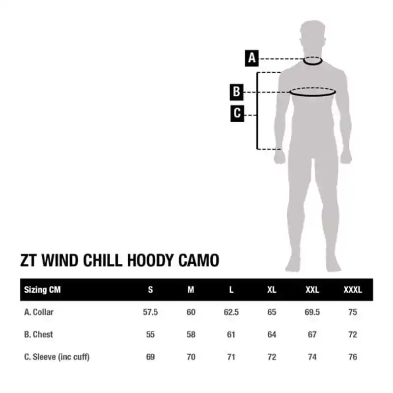 ZT Wind Chill Hoody Camo - Maat: S