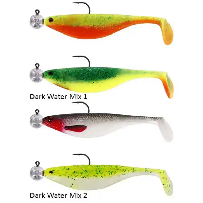 Shad Teez Ready & Rigged - 7 cm - Clear Water Mix 1