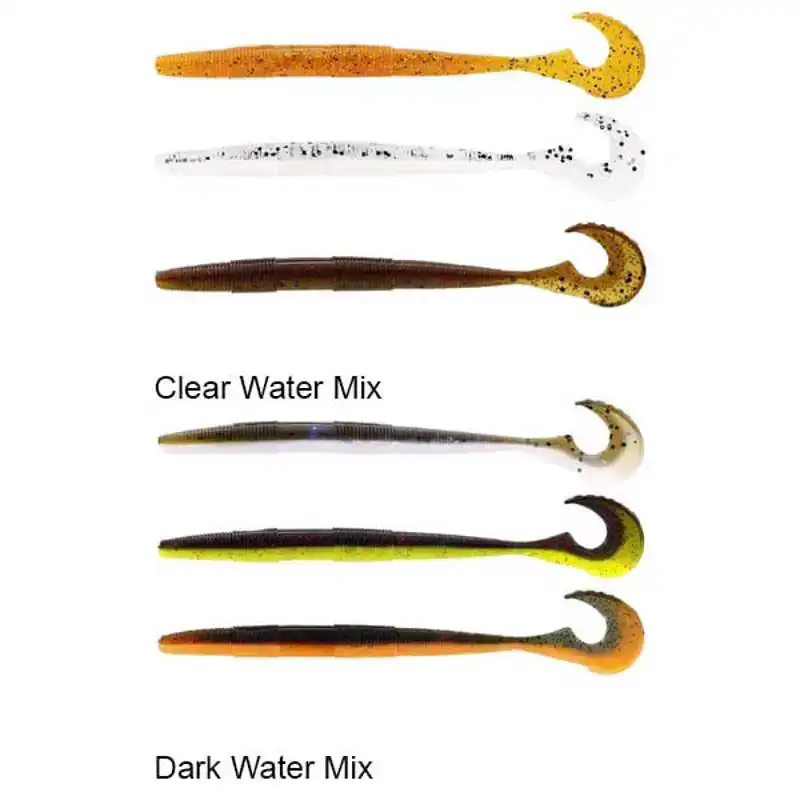 Swimming Worm - Black / Chart.