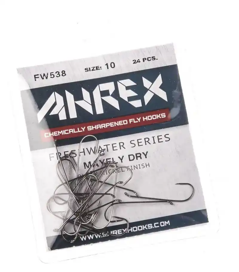 FW538 Mayfly Dry Barbed #10
