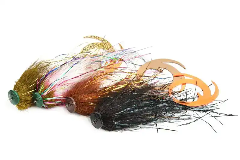 Waterpushing Pike Flies - 1# - Brown