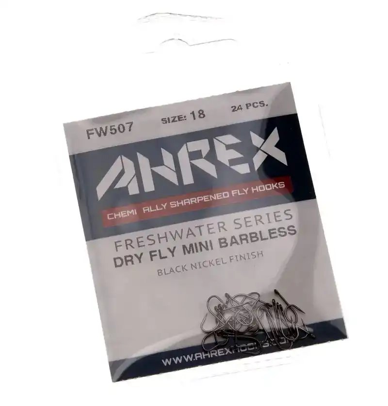 FW507 Dry Fly Mini Hook Barbless #18