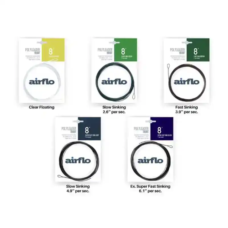 Trout Polyleaders - 5'' - Clear Floating -