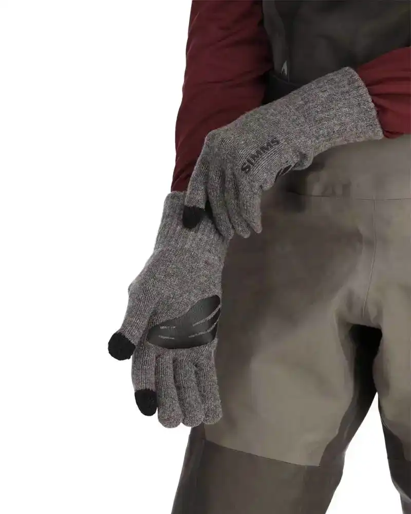 Wool Full Finger Glove Steel L/XL