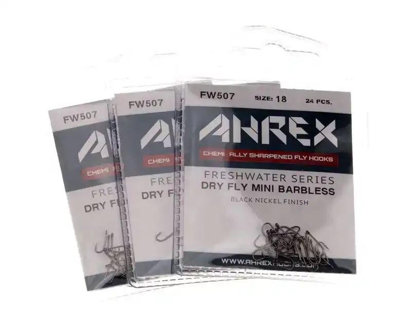 FW507 Dry Fly Mini Hook Barbless #18