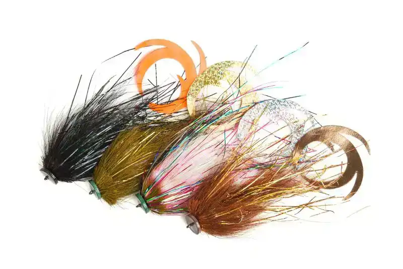 Waterpushing Pike Flies - 1# - Brown