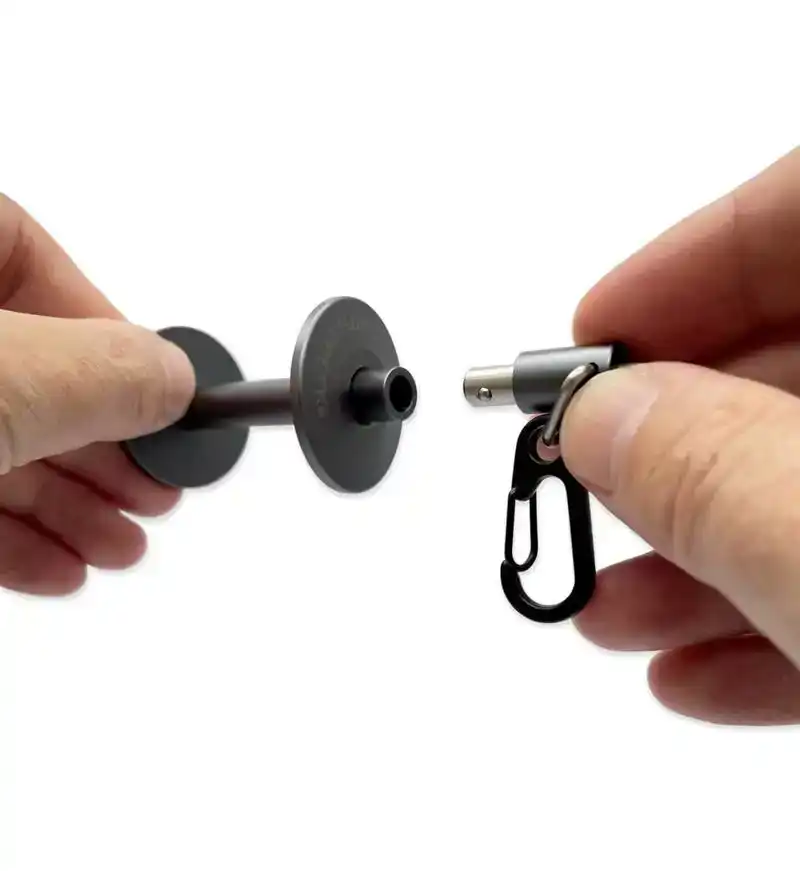 Tippet Holder Metallic Grey