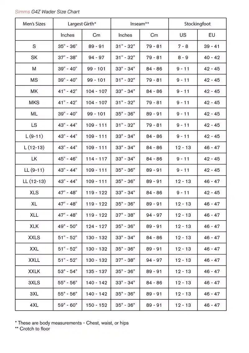 G4Z Stockingfoot Slate LL 12-13